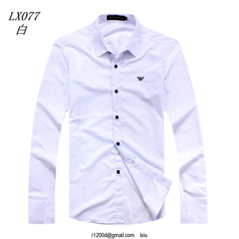 chemise blanche armani